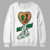 Nike SB x Jordan 4 “Pine Green” DopeSkill Sweatshirt Self Made Graphic Streetwear - White