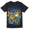 Dunk Blue Jay and University Gold DopeSkill T-Shirt Chillin Graphic Streetwear - Black