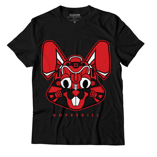 AJ 1 Retro High OG Patent Bred DopeSkill T-Shirt Sneaker Rabbit Graphic