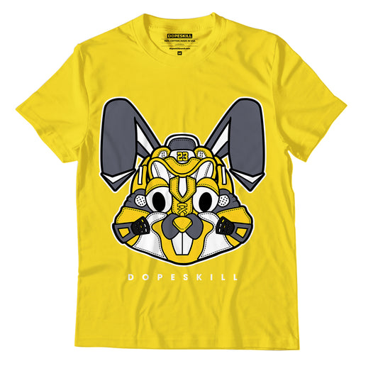 AJ 4 Lightning DopeSkill Tour Yellow T-shirt Sneaker Rabbit Graphic