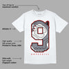 Fire Red 9s DopeSkill T-Shirt No.9 Graphic