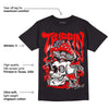 Red Thunder 4s DopeSkill T-Shirt Trippin Graphic