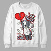 Jordan 3 Retro White Cement Reimagined DopeSkill Sweatshirt Love Sick Graphic Streetwear - White