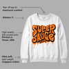 Orange Black White DopeSkill Sweatshirt Super Sauce Graphic