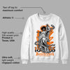 Orange Black White DopeSkill Sweatshirt Juneteenth Graphic