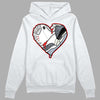 Jordan 3 Retro White Cement Reimagined DopeSkill Hoodie Sweatshirt Heart Jordan 3 Graphic Streetwear - White