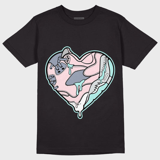 Jordan 5 Easter DopeSkill T-Shirt Heart Jordan 5 Graphic - Black