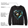 Aqua 5s DopeSkill Sweatshirt Heart AJ 5 Graphic