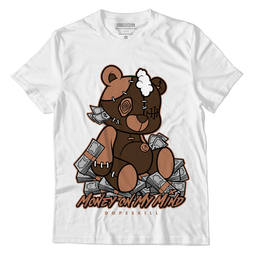 Jordan 1 Mid Dark Chocolate DopeSkill T-Shirt MOMM Bear Graphic - White 