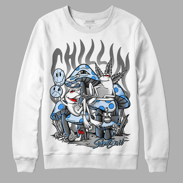 Stealth 12s DopeSkill Sweatshirt Chillin Graphic  - White 