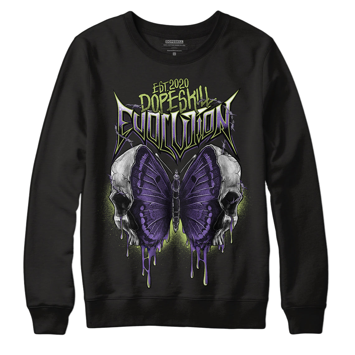 Canyon Purple 4s DopeSkill Sweatshirt DopeSkill Evolution Graphic - Black 