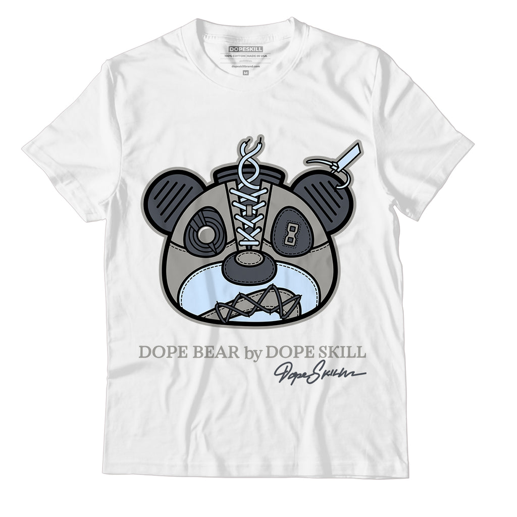Jordan 11 Cool Grey DopeSkill T-Shirt Sneaker Bear Head Graphic, hiphop tees, grey graphic tees, sneakers match shirt - White