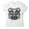 Jordan 11 Cool Grey DopeSkill T-Shirt Robo Bear Graphic, hiphop tees, grey graphic tees, sneakers match shirt - White