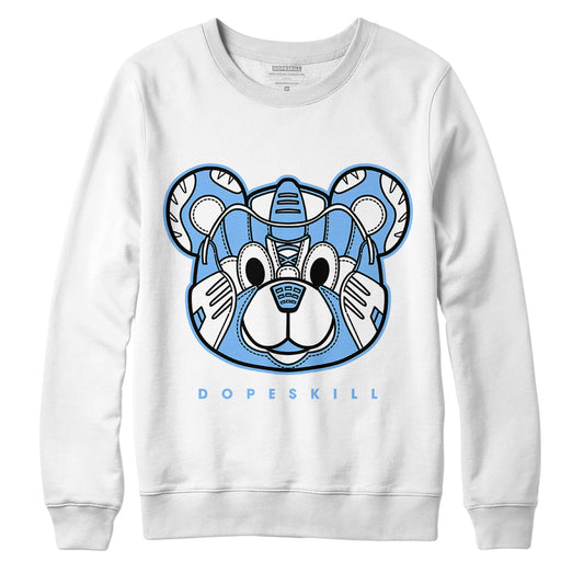 AJ 6 University Blue DopeSkill Sweatshirt SNK Bear Graphic