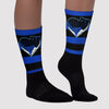 Horizontal Stripes Sublimated Socks Match Hyper Royal 12s