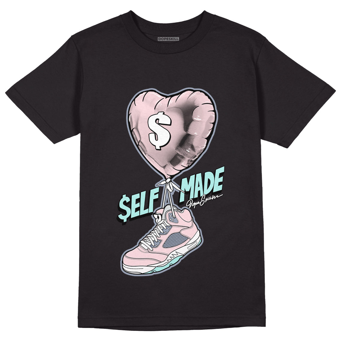 Jordan 5 Easter DopeSkill T-Shirt Self Made Graphic - Black