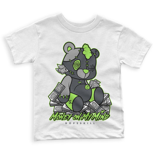 Green Bean 5s DopeSkill Toddler Kids T-shirt MOMM Bear Graphic - White 