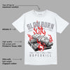 Fire Red 9s DopeSkill T-Shirt Slow Burn Graphic