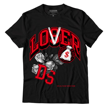 AJ 4 Red Thunder DopeSkill T-shirt Loser Lover Graphic