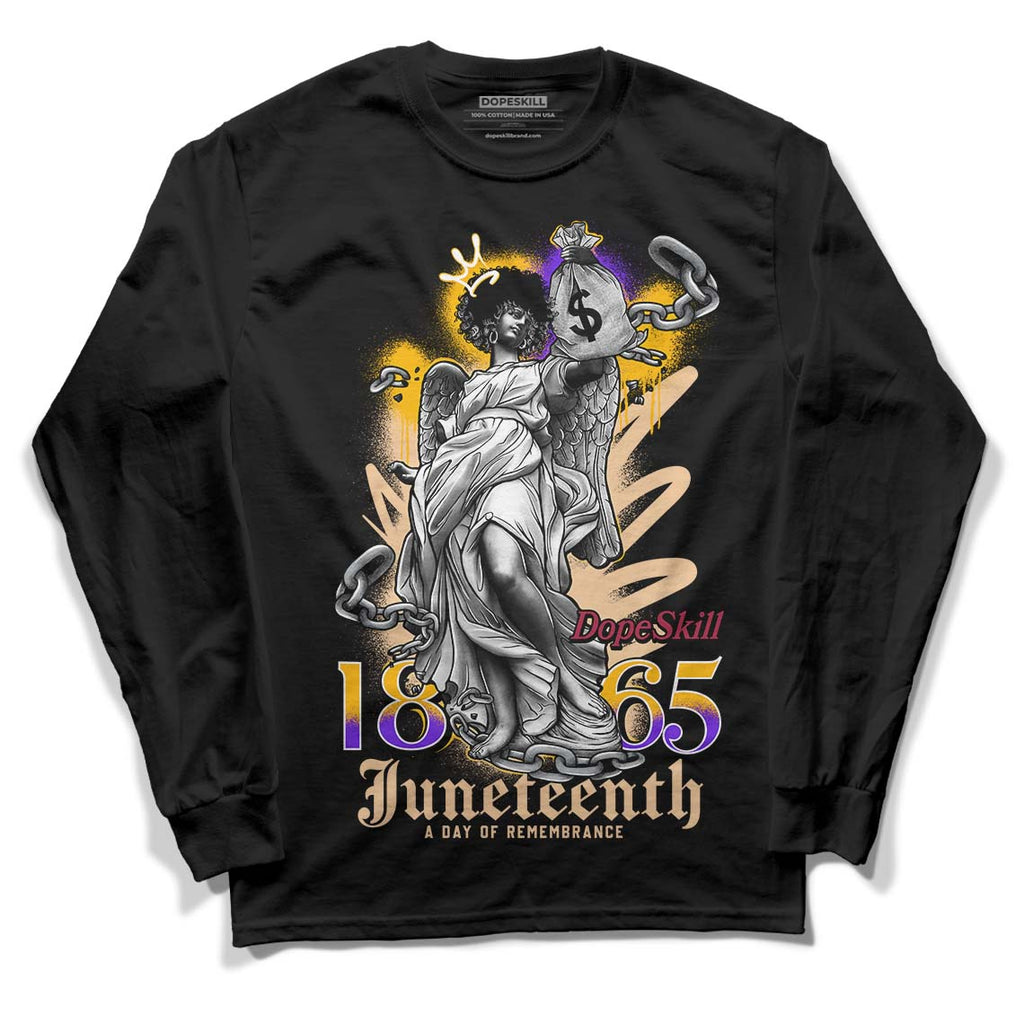 Afrobeats 7s SE DopeSkill Long Sleeve T-Shirt Juneteenth Graphic - Black