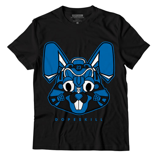 AJ 1 Dark Marina Blue DopeSkill T-Shirt Sneaker Rabbit Graphic