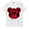 AJ 4 Red Thunder DopeSkill T-shirt SNK Bear Graphic