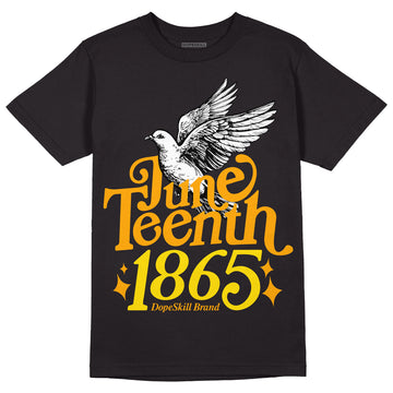 Jordan 12 Retro Black Taxi DopeSkill T-Shirt Juneteenth 1865 Graphic Streetwear - Black