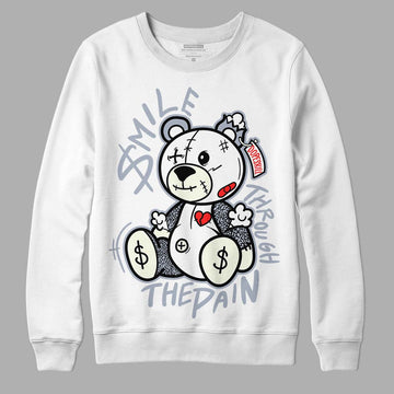 Jordan 3 Retro White Cement Reimagined DopeSkill Sweatshirt BEAN Graphic Streetwear - White