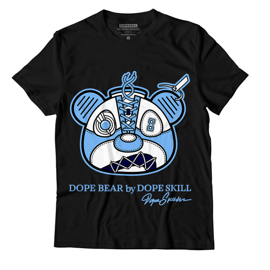 AJ 6 University Blue DopeSkill T-Shirt Sneaker Bear Head Graphic