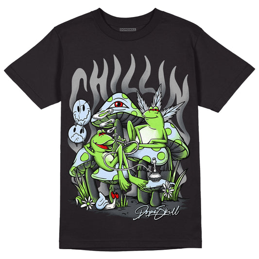 Green Bean 5s DopeSkill T-Shirt Chillin Graphic - Black