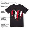 Red Black White DopeSkill T-Shirt Slime Drip Heart Graphic