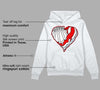 Cherry 11s DopeSkill Hoodie Sweatshirt Heart AJ 11 Graphic