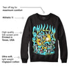 Aqua 5s DopeSkill Sweatshirt Chillin Graphic