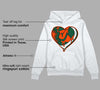 Dunk Low Team Dark Green Orange DopeSkill Hoodie Sweatshirt Heart AJ Graphic