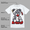 Fire Red 9s DopeSkill T-Shirt Hurt Bear Graphic