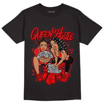 AJ 9 Chile Red DopeSkill T-Shirt Queen Of Hustle Graphic