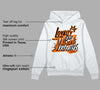 Orange Black White DopeSkill Hoodie Sweatshirt LOVE Graphic