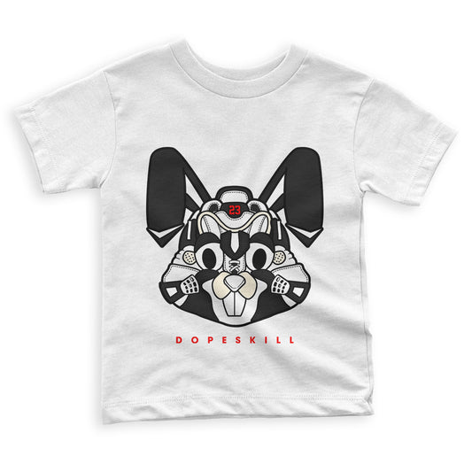 72-10 11s Retro Low DopeSkill Toddler Kids T-shirt Sneaker Rabbit Graphic - White