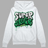 Nike SB x Jordan 4 “Pine Green” DopeSkill Hoodie Sweatshirt Super Sauce Graphic Streetwear - White