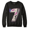 Jordan 7 SE Sapphire DopeSkill Sweatshirt No.7 Graphic - Black 