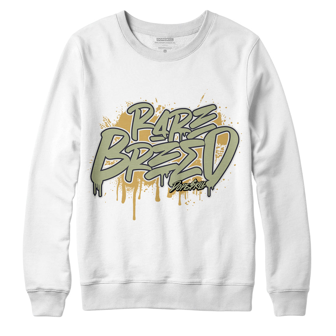 Jordan 5 Jade Horizon DopeSkill Sweatshirt Rare Breed Graphic - White 