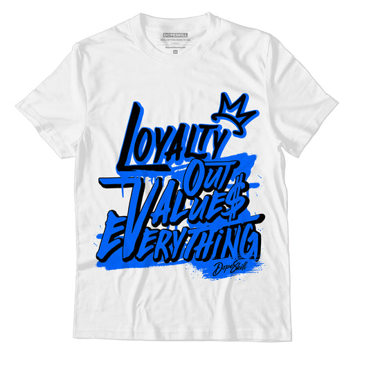 Yz 350 Boost V2 Dazzling Blue DopeSkill T-Shirt LOVE Graphic - White 