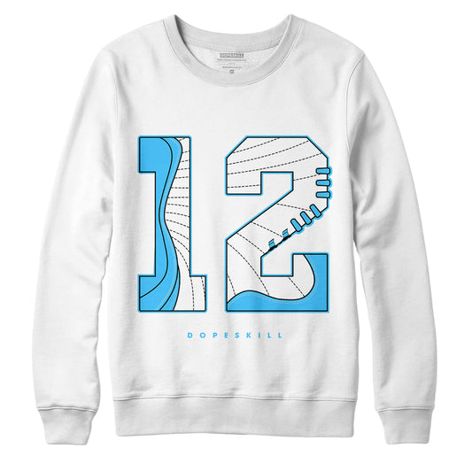 Jordan 12 8-Bit and Jordan 12 “Emoji” DopeSkill Sweatshirt No.12 Graphic - White 