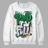 Nike SB x Jordan 4 “Pine Green” DopeSkill Sweatshirt New Paid In Full Graphic Streetwear - White