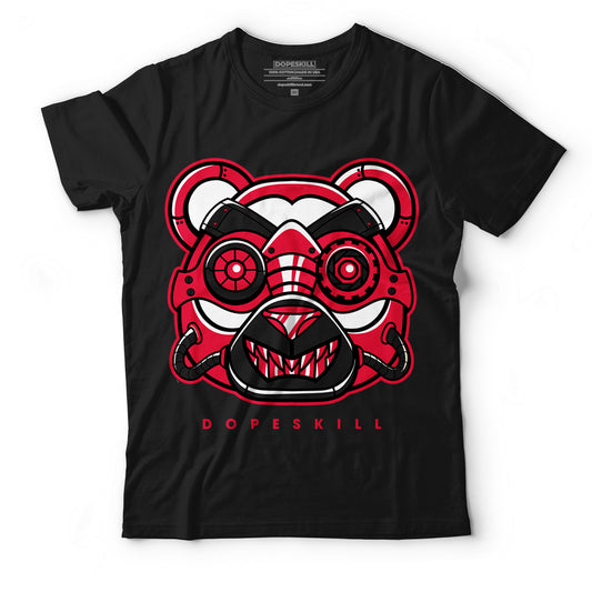 AJ 1 Low Bred Toe DopeSkill T-Shirt Robo Bear Graphic