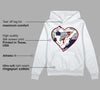 Midnight Navy 4s DopeSkill Hoodie Sweatshirt Heart AJ 4 Graphic