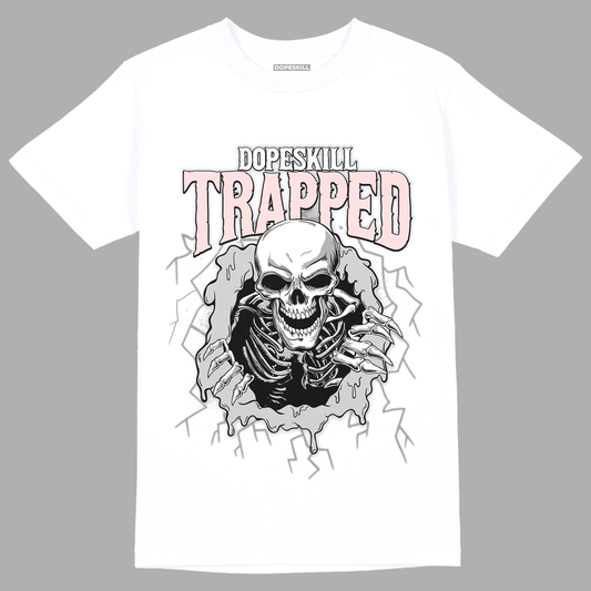 Jordan 1 Retro High OG Stage Haze DopeSkill T-Shirt Trapped Halloween Graphic - White 