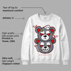 Fire Red 9s DopeSkill Sweatshirt New Double Bear Graphic