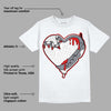 Fire Red 9s DopeSkill T-Shirt Heart AJ 9 Graphic