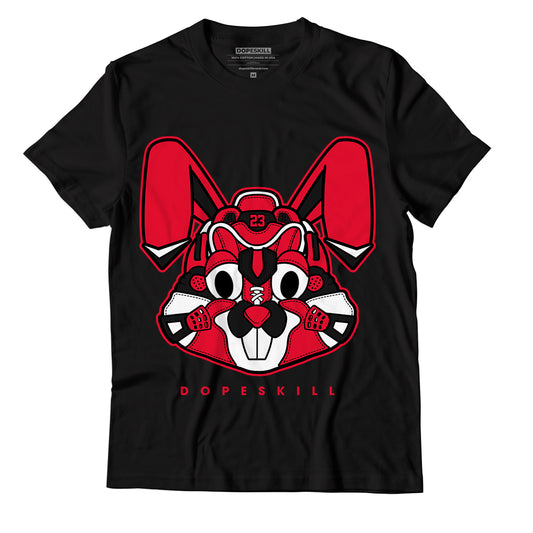 AJ 1 Low Bred Toe DopeSkill T-Shirt Sneaker Rabbit Graphic